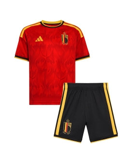 Billige Fotballdrakt Belgia Replika Hjemmedraktsett Barn VM 2026 Kortermet (med bukser)